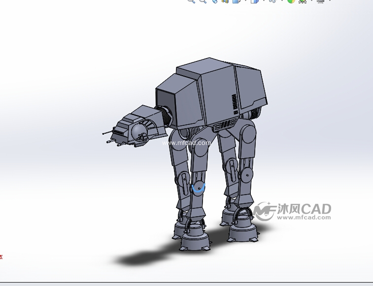 行走机器人solidworks模型