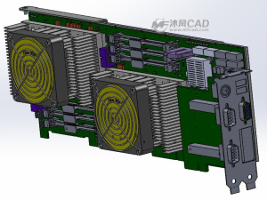 主板pcb模型 电脑周边图纸 沐风网