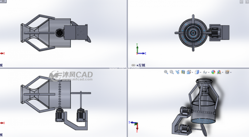 机电小型项目设计模型 - solidworks机械设备模