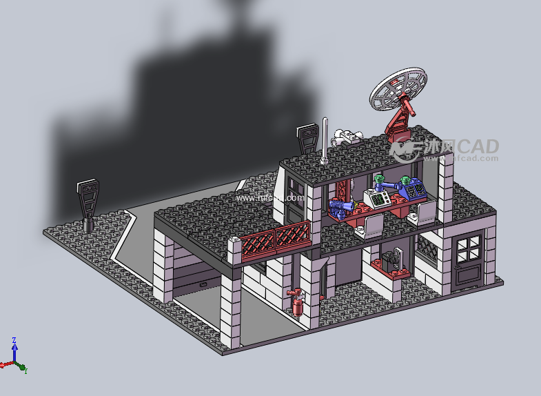 (大型玩具)乐高工艺拼图之警察局设计模型 - so