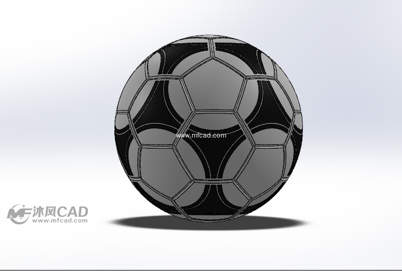 学校常用足球设计模型(曲面设计) - solidworks