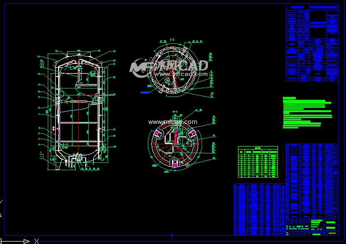 压力容器二维图 - 其他压力容器配件图纸 - 沐风网