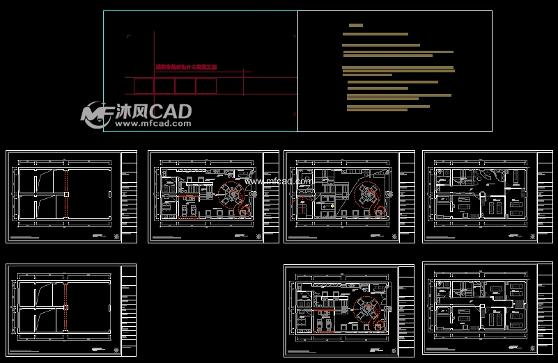 某美容美发店建筑平面设计图 - cad其它商业综