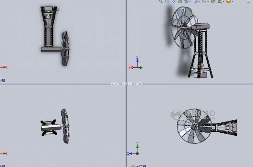 机械风车设计模型