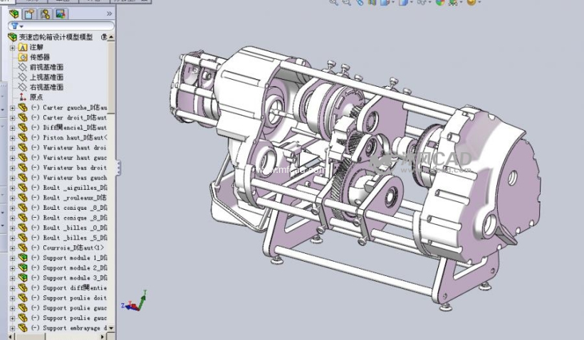 变速齿轮箱设计模型