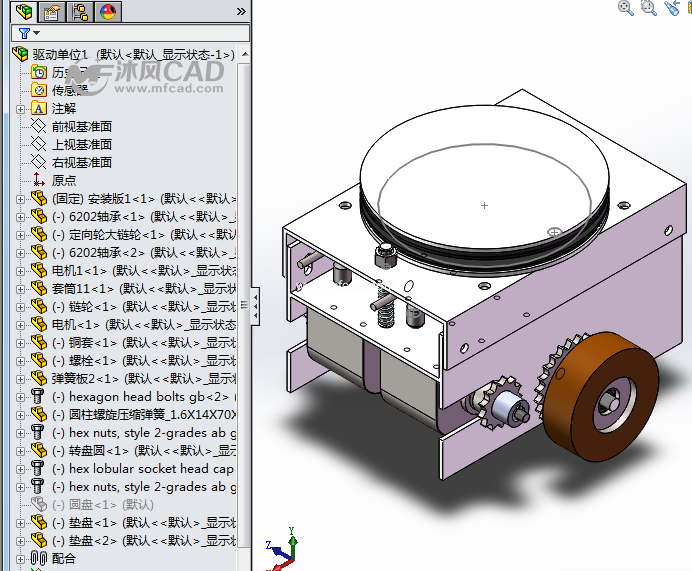 AGV驱动单元 - solidworks机械设备模型下载