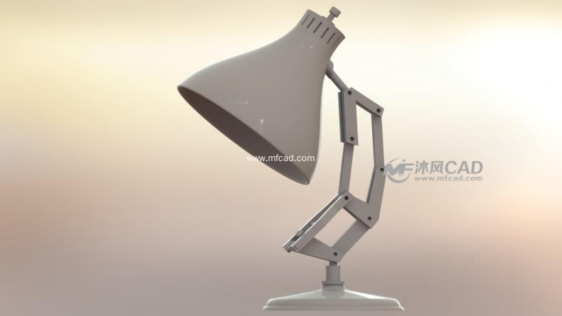 连杆结构小台灯设计模型 - solidworks生活用品