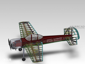 飞机骨架设计 solidworks交通工具模型下载 沐风图纸