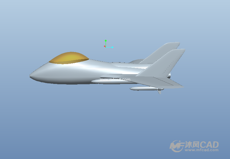 一款玩具飞机的三维模型 - ProE玩具公仔类模