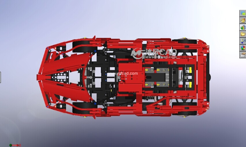 LEGO法拉利恩佐 - solidworks玩具公仔类模型