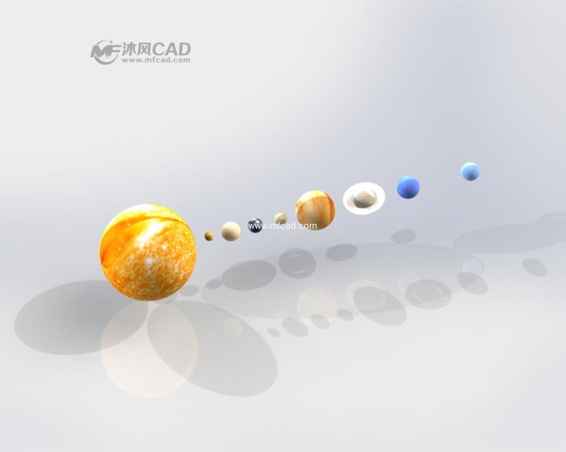 太阳系模型(八大行星绕太阳运动模型)