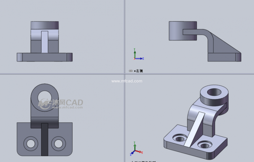 大连理工出版社机械制图习题册三维模型43例
