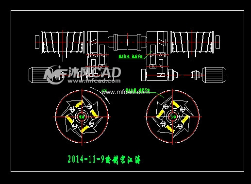 100T天车起升系统棘轮棘爪减速机原理图 - Au