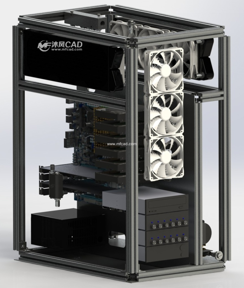 标准电脑机箱图纸 - solidworks电脑周边类模型下载 - 沐 ...