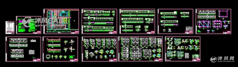 某主桥架施工图-景观及古建筑图纸-沐风网