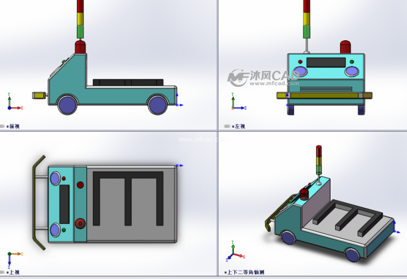 一款agv小车模型