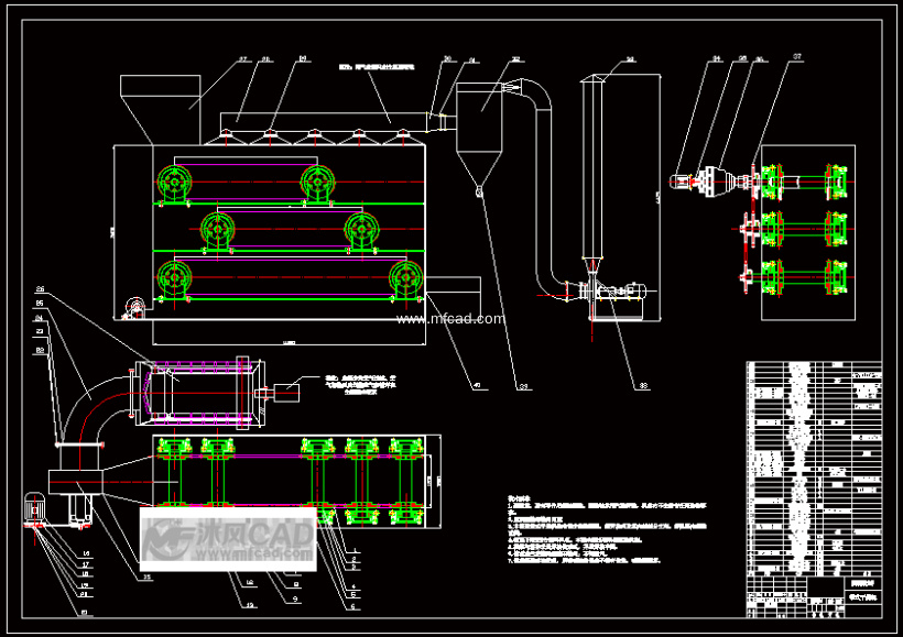带式干燥机的设计 - 其它机械类 - 沐风图纸
