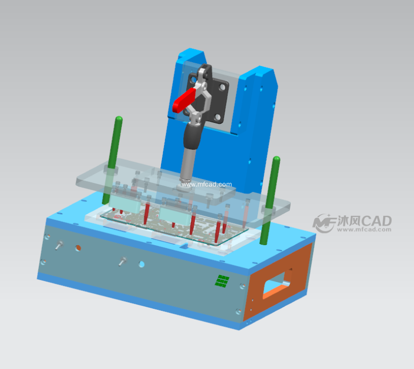 PCB板针点测试治具 - UG机械设备模型下载