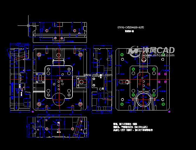 模架图纸压铸模