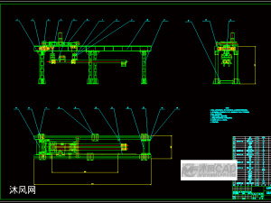 中频加热弯管机驱动装置总图 - AutoCAD机床图
