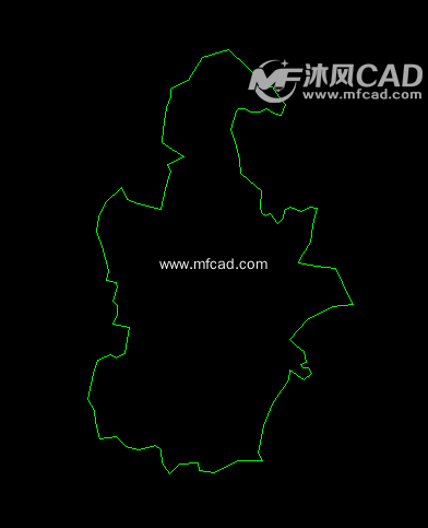 各省市CAD轮廓图cad标志不数字显示图片