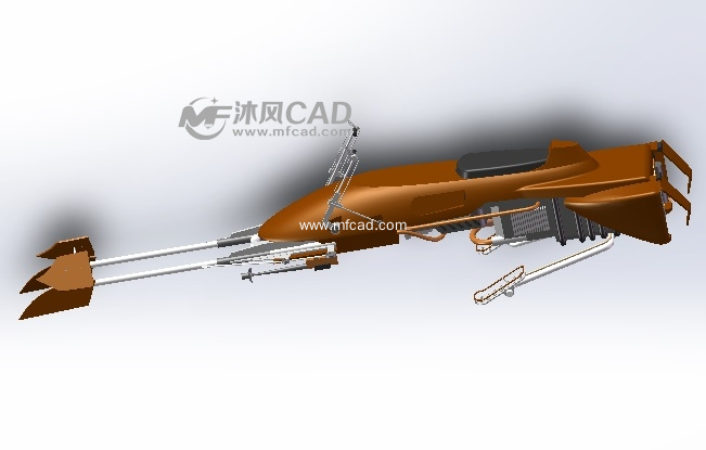 星球大战中的帝国反重力侦查摩托模型 - UG交