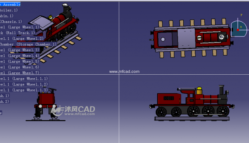 火车头设计模型