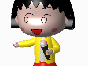 樱桃小丸子-K歌之王3D模型(原创) - ProE玩具公