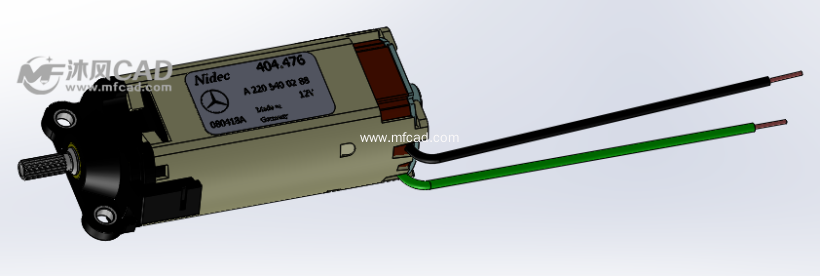 电动小马达设计模型 - solidworks电气设备及元
