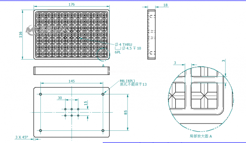 170x110通用真空腔cnc真空腔真空吸盘