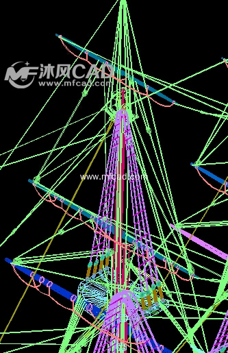 某外国古代船CAD设计详细图纸 - AutoCAD船