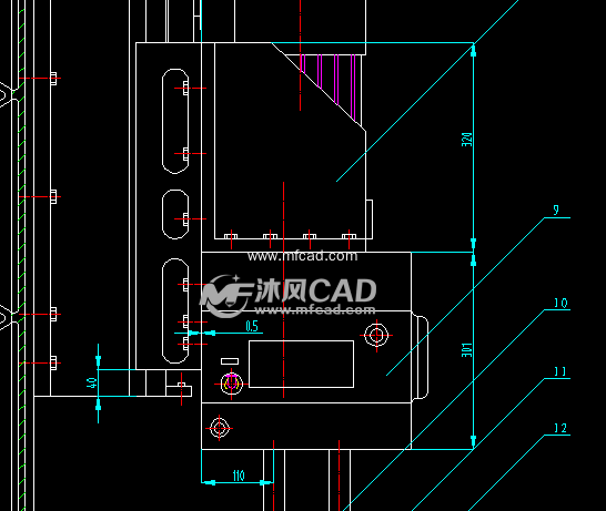 液压半自动多头钻床 - AutoCAD机床图纸下载
