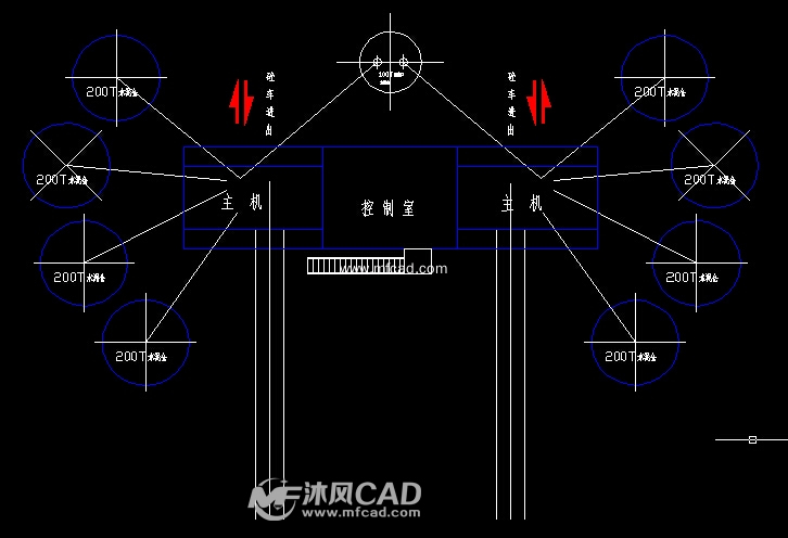 某市混凝土搅拌站(图纸)CAD详细动态-cad车cad块v图纸双拼中图片
