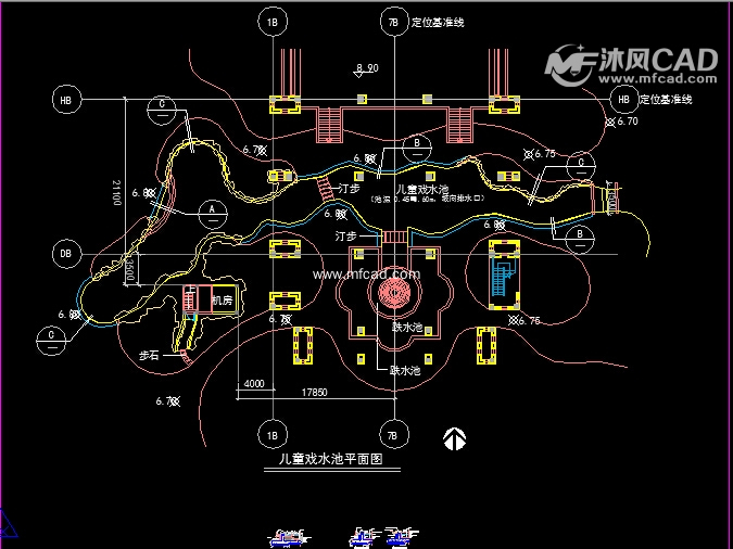 游泳池cad图纸