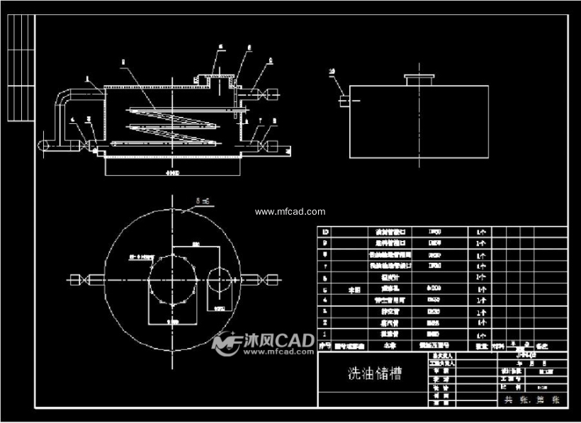 填料塔设计全套图纸 - autocad化工环保设备图纸下载