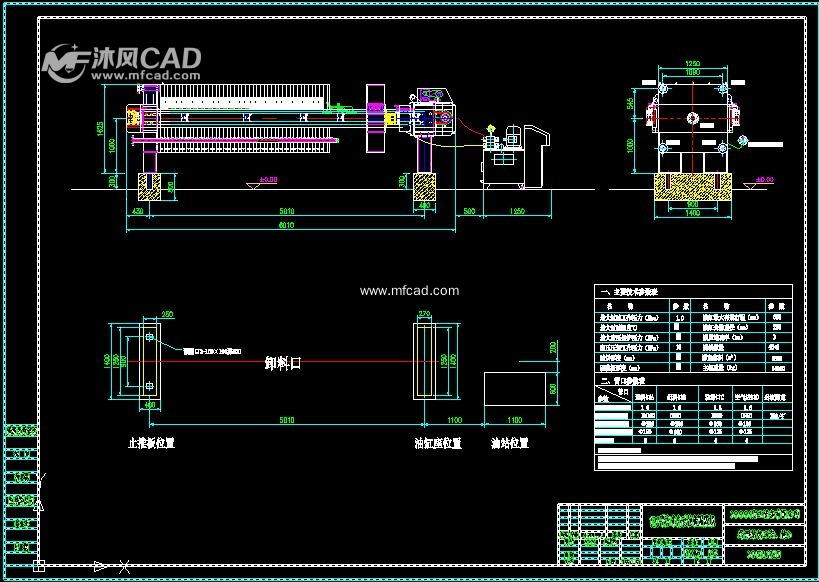 120平方米隔膜压滤机总装图