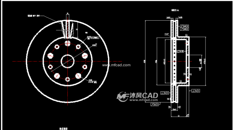 福克斯前轮盘式制动器