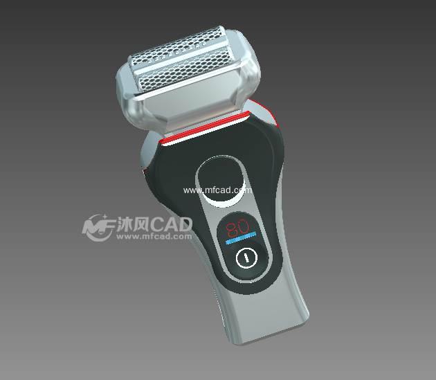 电动剃须刀设计图纸 - inventor生活用品类模型