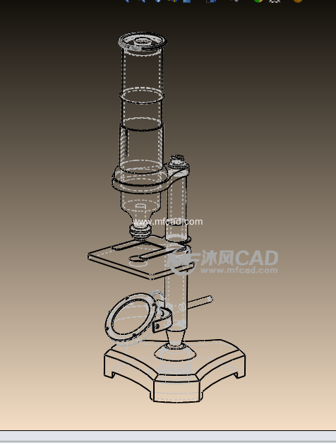 显微镜sw设计模型