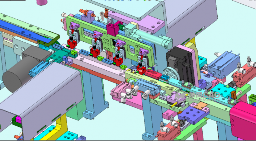 FFC1.0CCD检测包装机 - solidworks机械设备