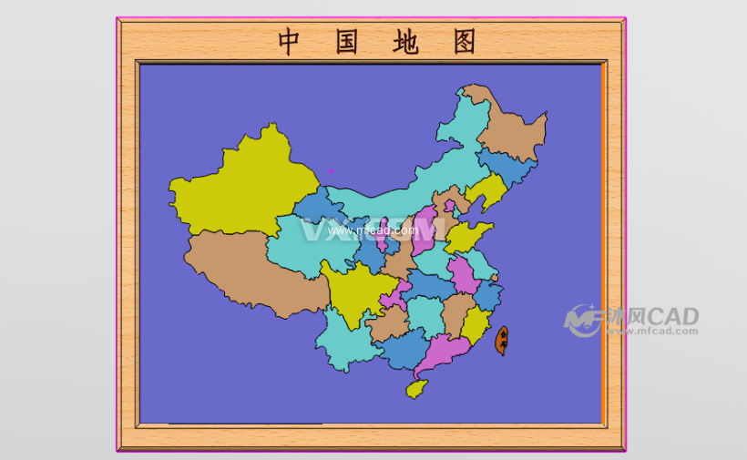 中国地图装配体 - solidworks通讯工具了模型下