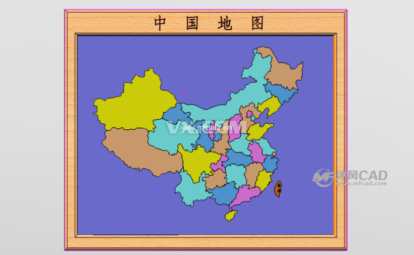 中国地图装配体