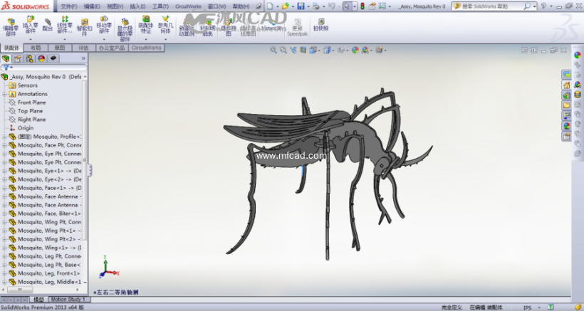 钣金昆虫solidworks建模设计