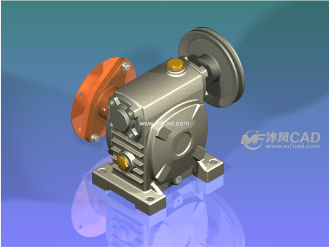 蜗轮减速机设计绘制 - inventor机械设备类模型