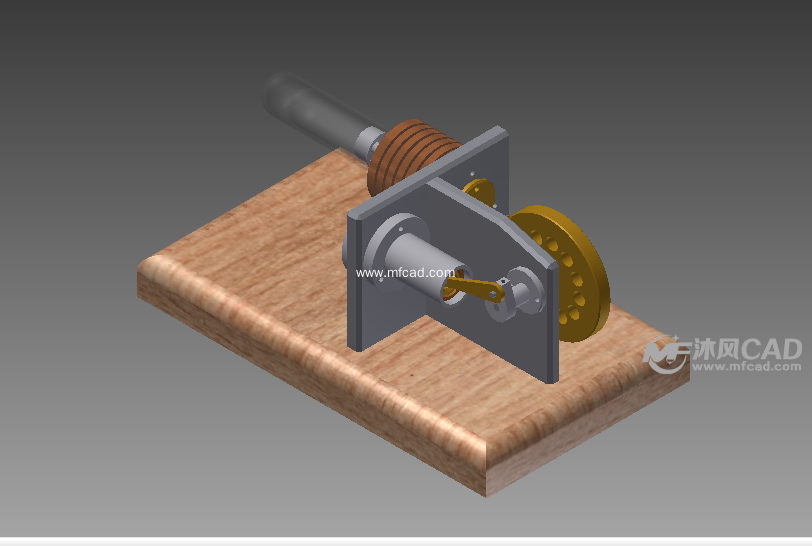 斯特林内燃机设计模型 - inventor机械设备类模
