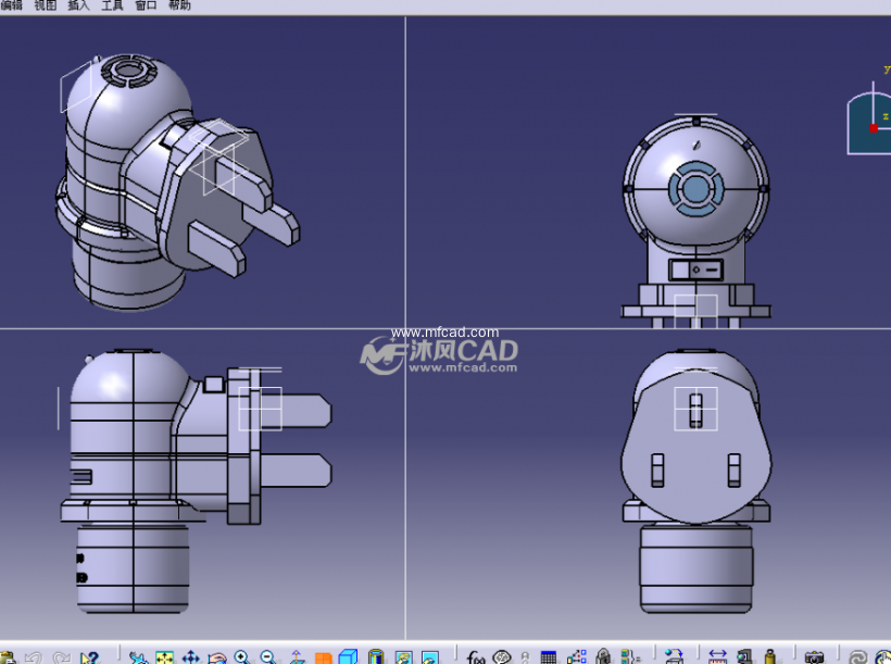 电子驱蚊器(catia)绘制模型