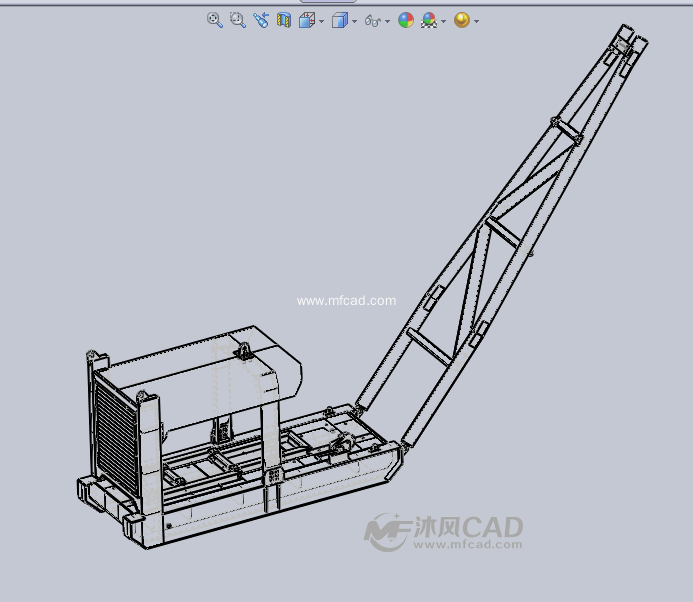 详解排水泵框架(消防炮)设计模型 - solidworks