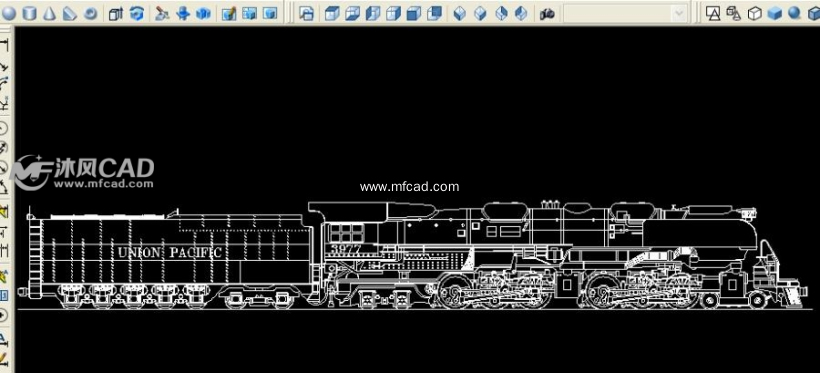 火车cad平面图纸