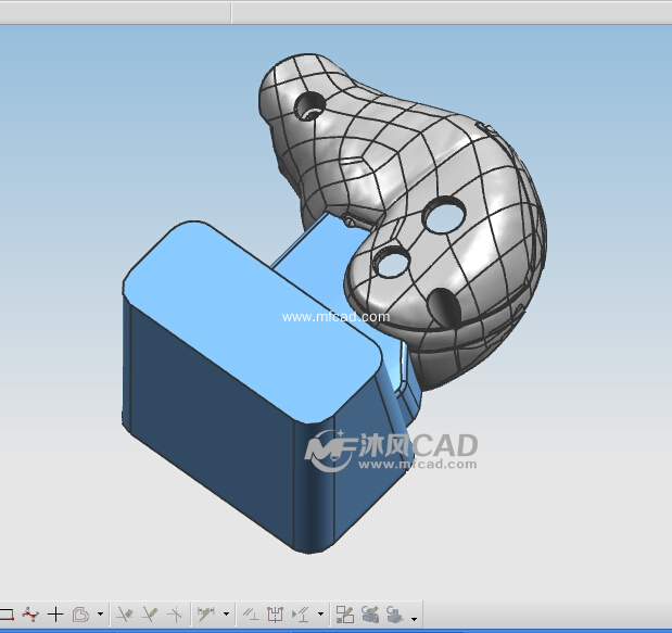高难度模具设计3D分模分型图 - 工业用品模具