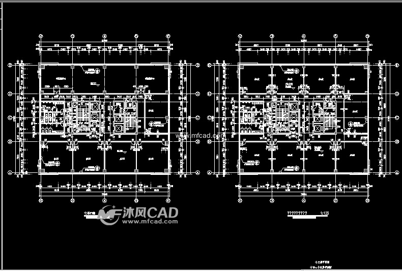 临沂市某二十一层环境科研监测综合楼cad方案